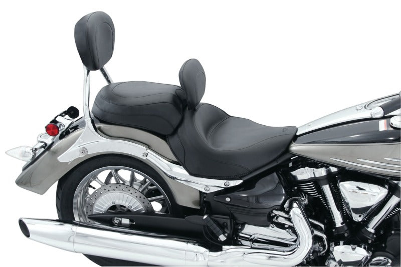 Mustang Motorcycle 79454 - MMP79454 - Mustang 06-15 Yamaha Roadliner, Stratoliner Wide Touring Solo Seat w/ Driver Backrest - Black - Shipped in Europe - Tuningsupply.com