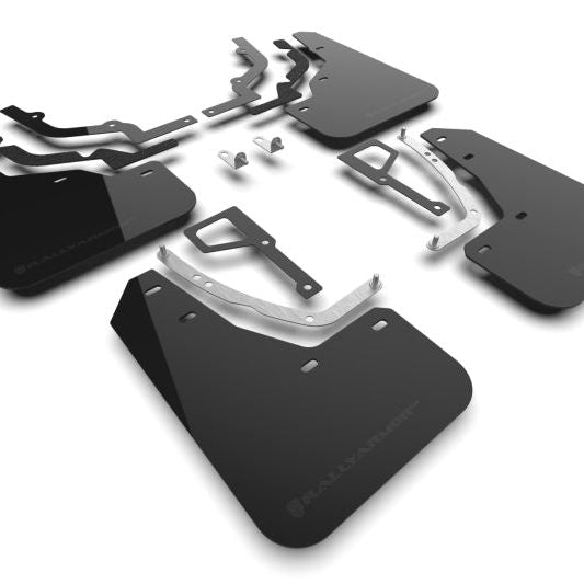 Rally Armor MF117-UR-BLK-MBK - RALMF117-UR-BLK-MBK - Rally Armor 2025 Hyundai Ioniq 5 N Black Mud Flap w/Metallic Black Logo - Shipped in Europe - Tuningsupply.com