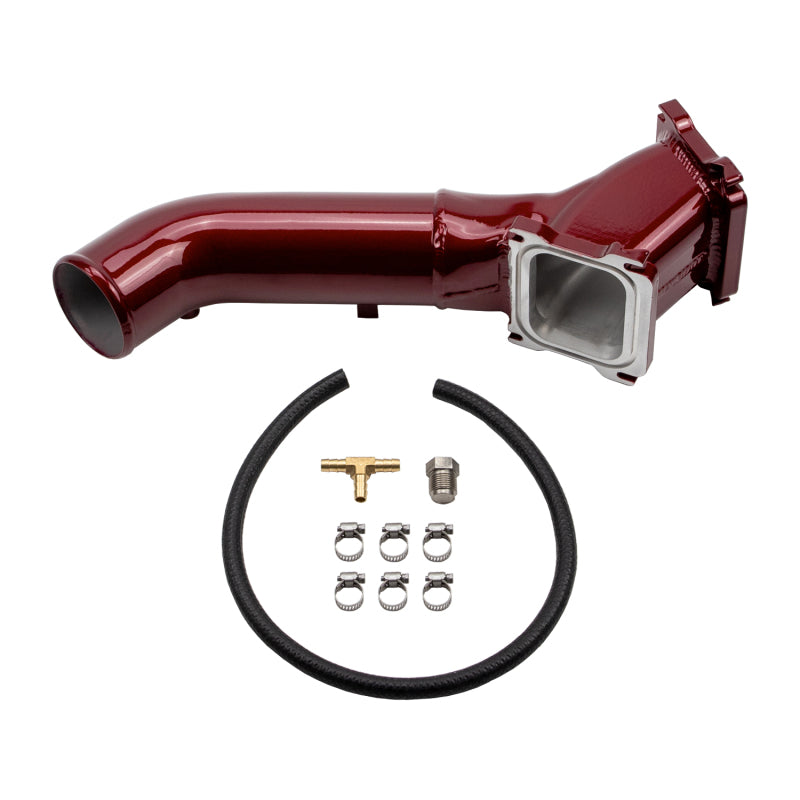 Wehrli WCF100615-RAW - WCFWCF100615-RAW - Wehrli 01-04 Chevrolet Duramax LB7 S300/S400 Single Turbo 3in Y-Bridge Kit - Raw - Shipped in Europe - Tuningsupply.com