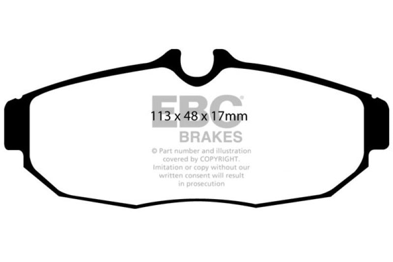 EBC DP31741C - EBCDP31741C - EBC 05-10 Ford Mustang 4.0 Redstuff Rear Brake Pads - Shipped in Europe - Tuningsupply.com