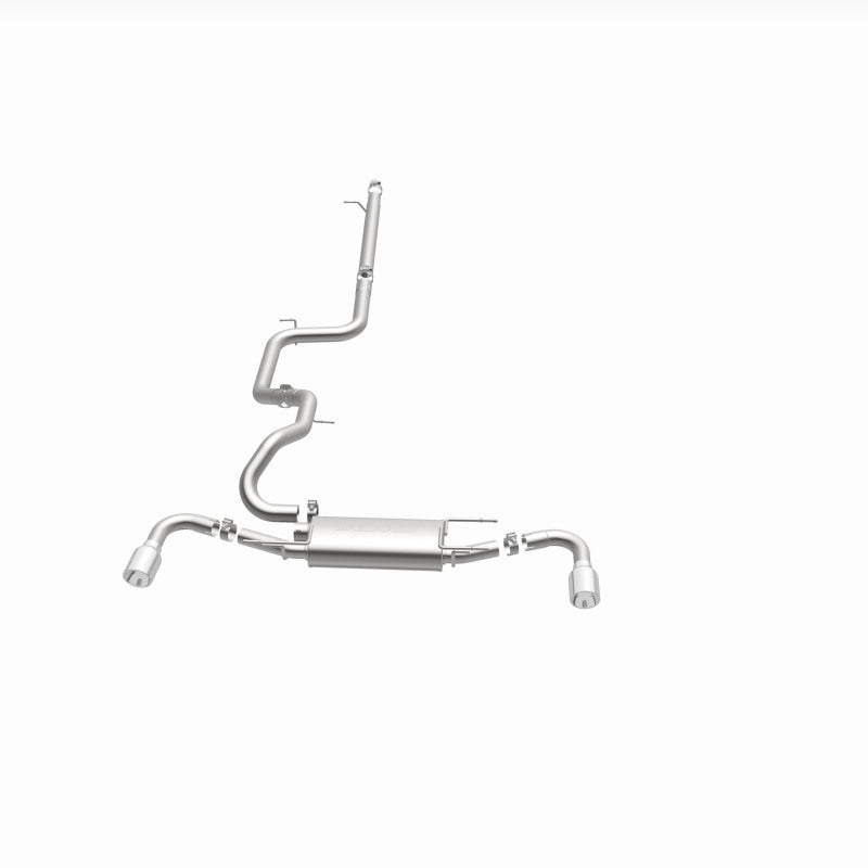Magnaflow 15146 - MAG15146 - MagnaFlow 10-12 Mazda 3 L4 2.5L Hatchback Split Rear Exit Stainless Cat Back Performance Exhaust - Shipped in Europe - Tuningsupply.com