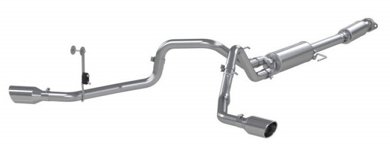 MBRP PS5213409 - MBRPS5213409 - MBRP 2021+ Ford F-150 5.0L/3.5L/ 2.7L Ecoboost 3in Cat Back 2.5in Dual Split Exit T409 Exhaust - Shipped in Europe - Tuningsupply.com