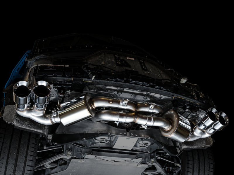 AWE Tuning 3015-42151 - AWE3015-42151 - AWE Tuning 2020 Chevrolet Corvette (C8) Touring Edition Exhaust - Quad Chrome Silver Tips - Shipped in Europe - Tuningsupply.com