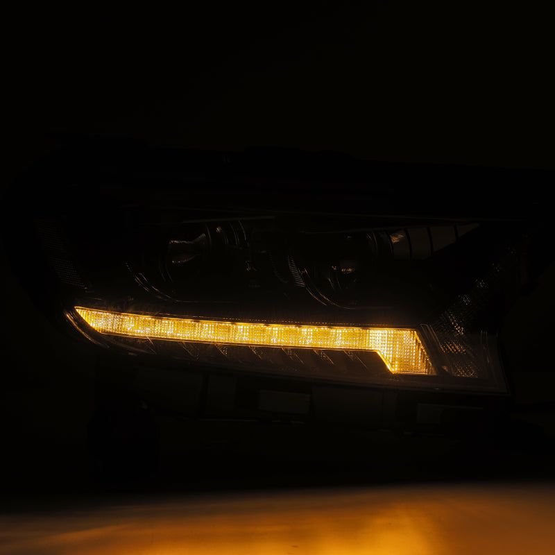 AlphaRex 880121 - ARX880121 - AlphaRex 19-21 Ford Ranger LUXX LED Proj Headlights Plank Style Alpha Black w/Seq Signal/DRL - Shipped in Europe - Tuningsupply.com