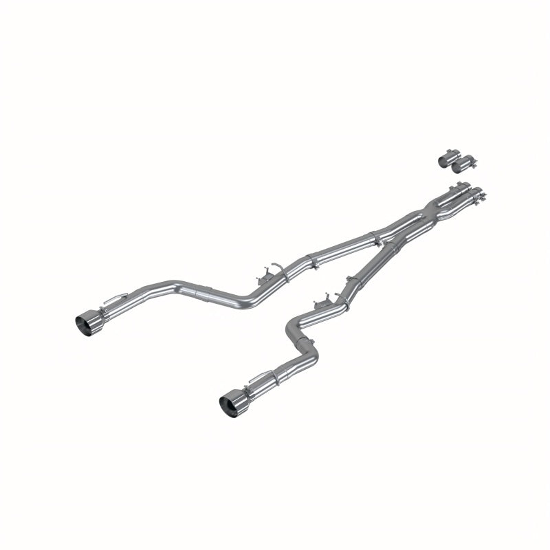 MBRP PS7118AL - MBRPS7118AL - MBRP 17-21 Charger 5.7L/6.2L/6.4L 3in Race Profile Cat-Back w/ Dual Tips Aluminized Steel Exhaust - Shipped in Europe - Tuningsupply.com
