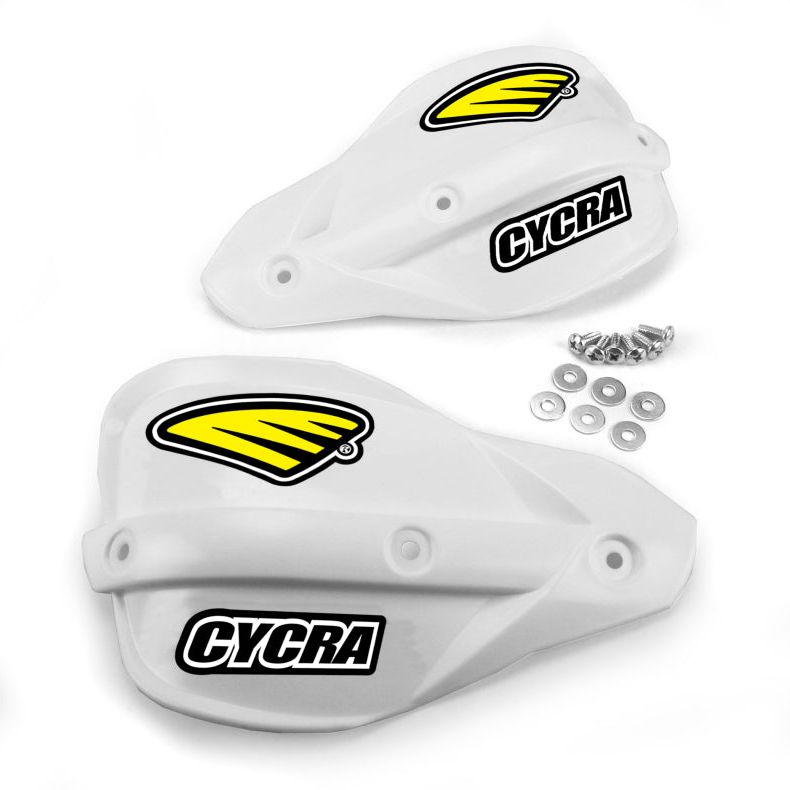 Cycra 1CYC-1015-42 - CYC1CYC-1015-42 - Cycra Enduro Handshield - White - Shipped in Europe - Tuningsupply.com