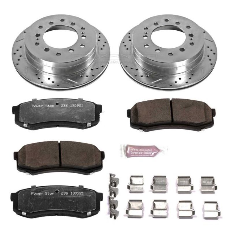 PowerStop K2405-36 - PSBK2405-36 - Power Stop 03-09 Lexus GX470 Rear Z36 Truck & Tow Brake Kit - Shipped in Europe - Tuningsupply.com