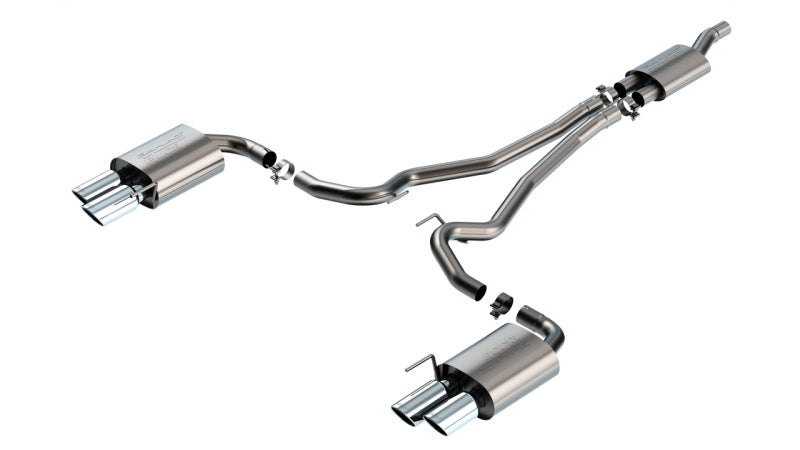Borla 140981 - BOR140981 - Borla 2024 Ford Mustang Ecoboost 2.3L Cat-Back Exhaust System S-Type w/ Quad Tip - Non-Active - Shipped in Europe - Tuningsupply.com