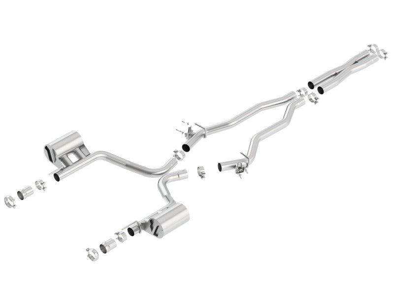 Borla 140678 - BOR140678 - Borla 15-16 Dodge Challenger SRT/Scat Pcak 6.4L V8 ATAK Catback Exhaust - Shipped in Europe - Tuningsupply.com