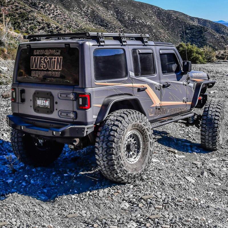 Westin 59-761205 - WES59-761205 - Westin 18-25 Wrangler JL Spare Tire Delete Plate - Tex. Blk - Shipped in Europe - Tuningsupply.com