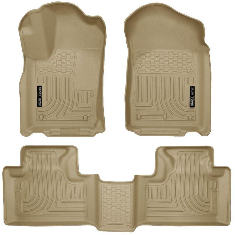 Husky Liners 99053 - HSL99053 - Husky Liners 11-13 Dodge Durango / 11-13 Jeep Grand Cherokee WeatherBeater Combo Tan Floor Liners - Shipped in Europe - Tuningsupply.com