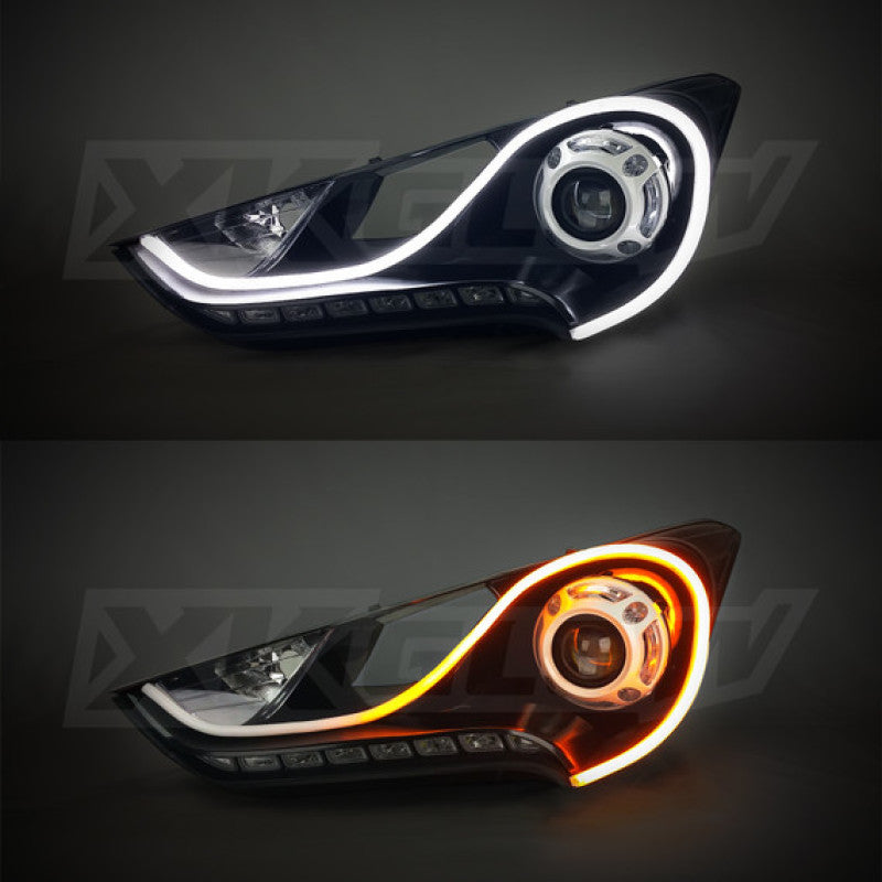 XKGLOW XK043001-36 - XKGXK043001-36 - XK Glow 36inch - 2pc Sequential Switchback LED Strip Kit DRL Turnsignal for Headlights - Shipped in Europe - Tuningsupply.com