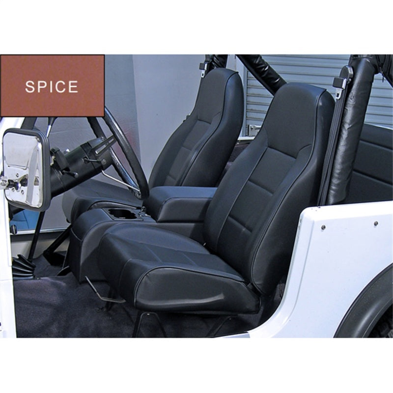 Rugged Ridge 13401.37 - RUG13401.37 - Rugged Ridge High-Back Front Seat Non-Recline Spice 76-02 CJ&Wran - Shipped in Europe - Tuningsupply.com