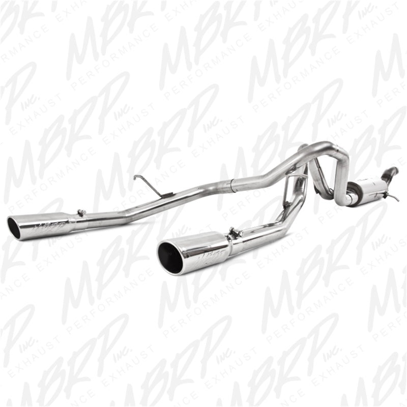 MBRP PS5074409 - MBRPS5074409 - MBRP 09-11 Chev/GMC Colorado/Canyon 5.3L V8 EC/CC-SB Cat Back Dual Split Rear Exit T409 - Shipped in Europe - Tuningsupply.com