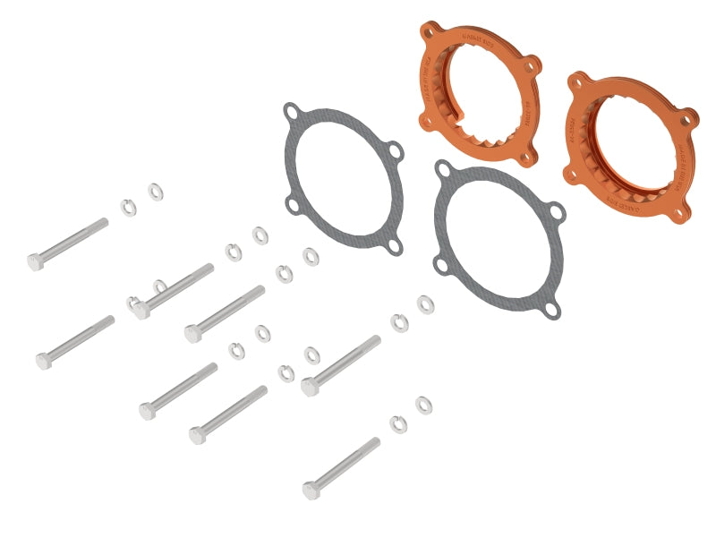 aFe 46-33026N - AFE46-33026N - aFe 2024 Ford Mustang GT/ 2024 Ford Mustang Dark Horse V8 5.0L Silver Bullet Throttle Body Spacer - Shipped in Europe - Tuningsupply.com