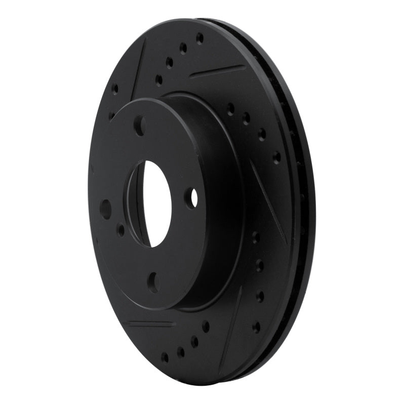 R1 Concepts 633-80022L - RNC633-80022L - R1 90-93 Mazda Miata Front Left Drilled & Slotted Black Brake Rotor - Shipped in Europe - Tuningsupply.com