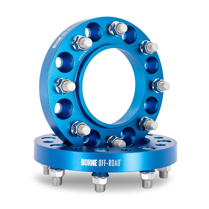 Borne Off-Road BNWS-002-381BL - BRNBNWS-002-381BL - Borne Off-Road Wheel Spacers - 8X170 - 125 - 38.1mm - M14 - Blue - Shipped in Europe - Tuningsupply.com