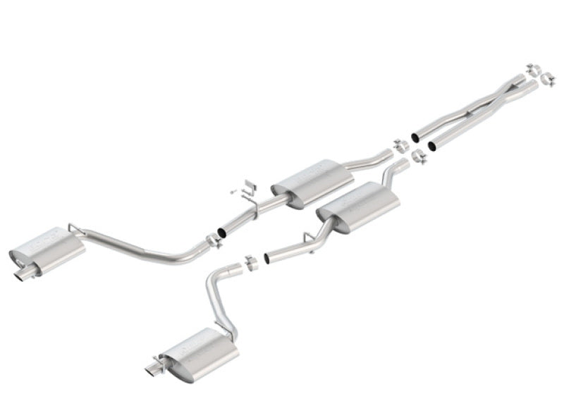 Borla 140686 - BOR140686 - Borla 15-16 Dodge Charger 3.6L V6 ATAK Cat Back Exhaust (Uses Factory Valence) - Shipped in Europe - Tuningsupply.com