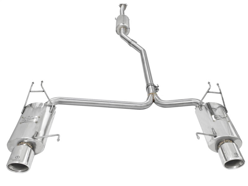 aFe 49-36612 - AFE49-36612 - aFe Takeda Exhaust 2.25in to 2in Dia 304SS Cat-Back w/Polished Tips 08-12 Honda Accord Coupe V6 3.5L - Shipped in Europe - Tuningsupply.com