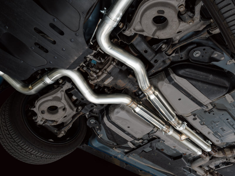 AWE Tuning 3025-42551 - AWE3025-42551 - AWE Tuning 21-23 Ford Mustang Mach 1 SwitchPath Cat-Back Exhaust w/ Quad Chrome Silver Tips - Shipped in Europe - Tuningsupply.com