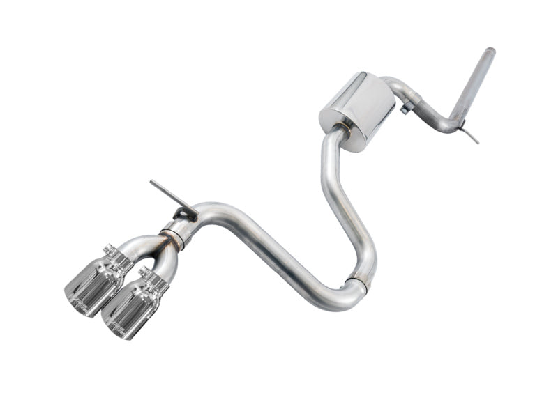 AWE Tuning 3020-22020 - AWE3020-22020 - AWE Tuning VW MK7 Golf 1.8T Track Edition Exhaust w/Chrome Silver Tips (90mm) - Shipped in Europe - Tuningsupply.com