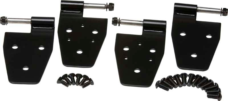 Kentrol 50525 - KEN50525 - Kentrol 97-06 Jeep Wrangler TJ Door Hinge Set 4 Pieces - Powdercoat Black - Shipped in Europe - Tuningsupply.com