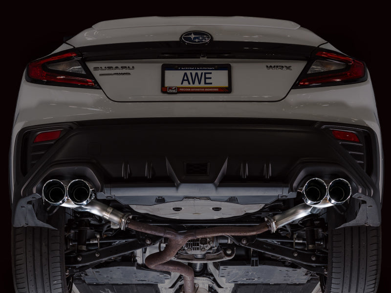 AWE Tuning 3020-42424 - AWE3020-42424 - AWE Tuning 22-25 Subaru VB WRX Track Edition Axle-Back Exhaust - Chrome Silver Tips - Shipped in Europe - Tuningsupply.com