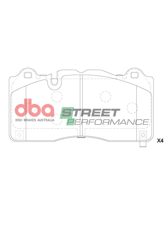 DBA DB15224SP - DBADB15224SP - DBA 16-22 Chevrolet Camaro ZL1 (w/6 Piston Brembo Caliper) SP Performance Front Brake Pads - Shipped in Europe - Tuningsupply.com