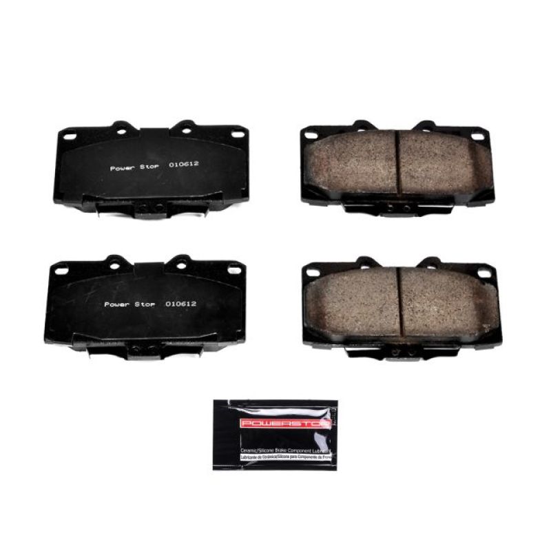 PowerStop Z23-647 - PSBZ23-647 - Power Stop 89-96 Nissan 300ZX Front Z23 Evolution Sport Brake Pads w/Hardware - Shipped in Europe - Tuningsupply.com