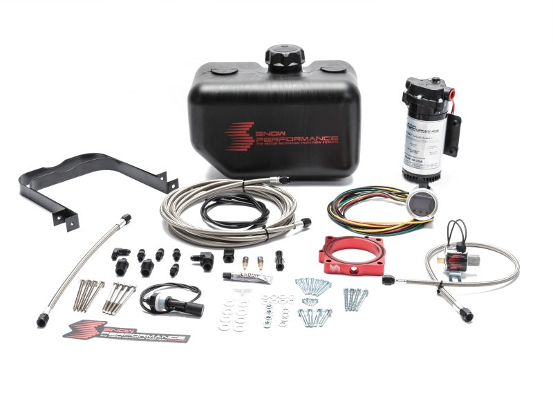 Snow Performance SNO-2170-BRD - SNOSNO-2170-BRD - Snow Performance 08+ Charger Stg 2 Boost Cooler F/I Water Injection Kit (SS Braided Line & 4AN) - Shipped in Europe - Tuningsupply.com