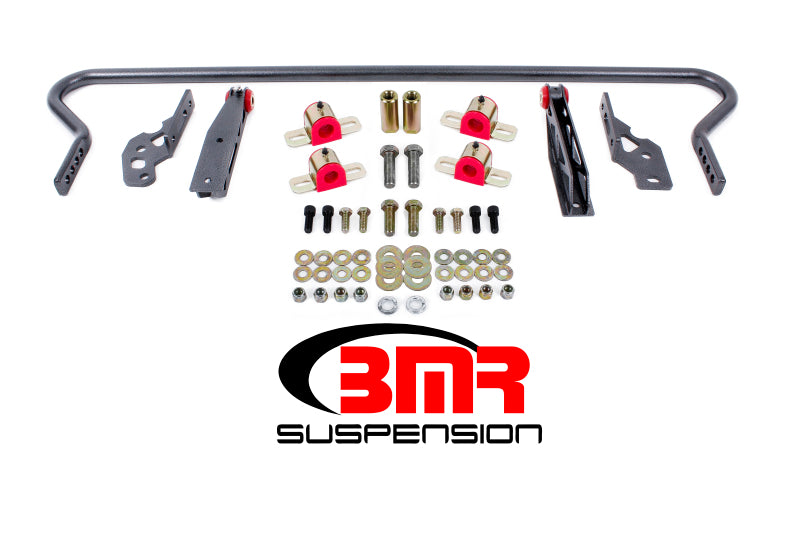BMR Suspension SB042H - BMRSB042H - BMR 11-14 S197 Mustang Rear Hollow 25mm Adj. Sway Bar Kit w/ Bushings - Black Hammertone - Shipped in Europe - Tuningsupply.com