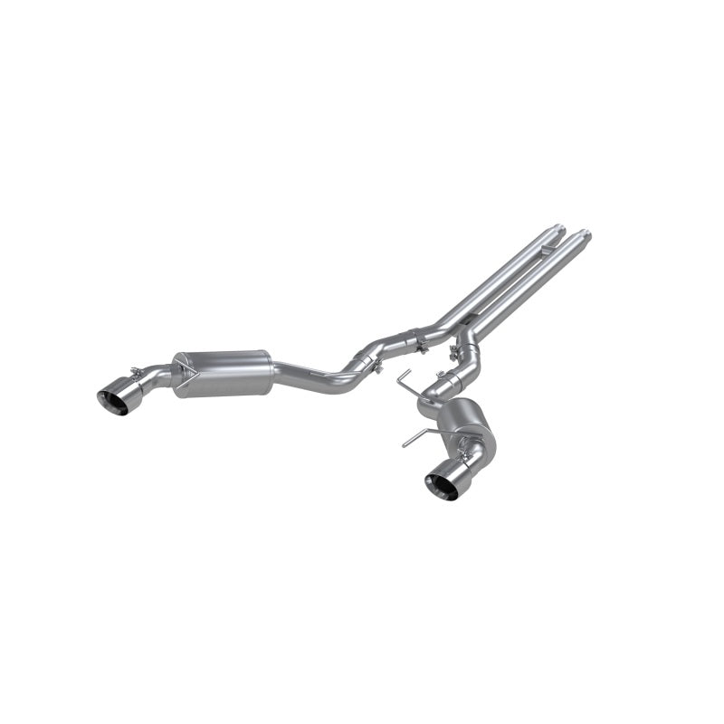 MBRP PS7277409 - MBRPS7277409 - MBRP 15 Ford Mustang GT 5.0 3in Cat Back Dual Split Rear Street Version 4.5in Tips - T409 - Shipped in Europe - Tuningsupply.com