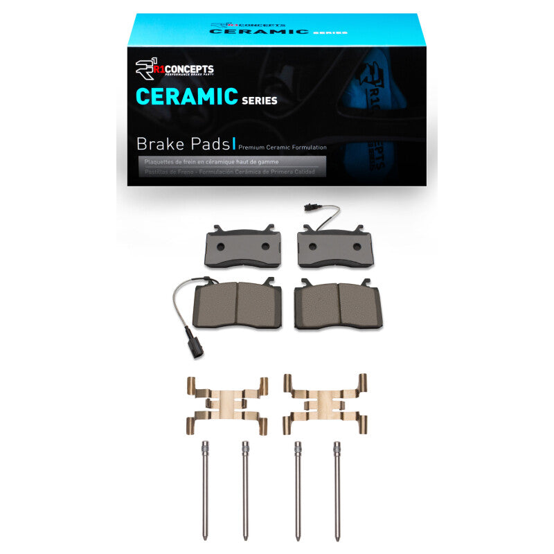 R1 Concepts 2310-2052-01 - RNC2310-2052-01 - R1 2017-2025 Alfa Romeo Stelvio Front R1 Ceramic Pads & Hardware Kit - Shipped in Europe - Tuningsupply.com