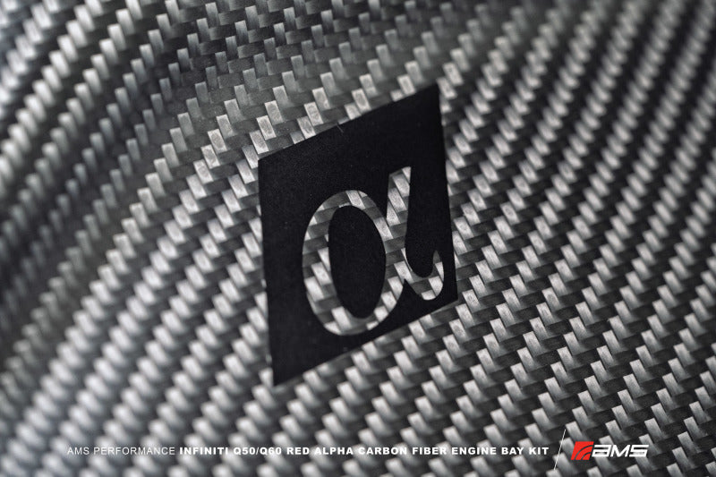 AMS ALP.28.06.0002-1 - AMSALP.28.06.0002-1 - AMS Performance Infiniti 17+ Q60 / 16+ Q50 3.0TT Alpha Matte Carbon Front Duct - Shipped in Europe - Tuningsupply.com