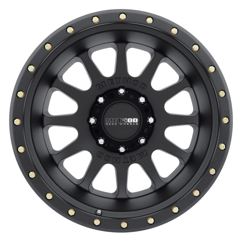Method Wheels MR60521280552N - MRWMR60521280552N - Method MR605 NV 20x12 -52mm Offset 8x6.5 121.3mm CB Matte Black Wheel - Shipped in Europe - Tuningsupply.com