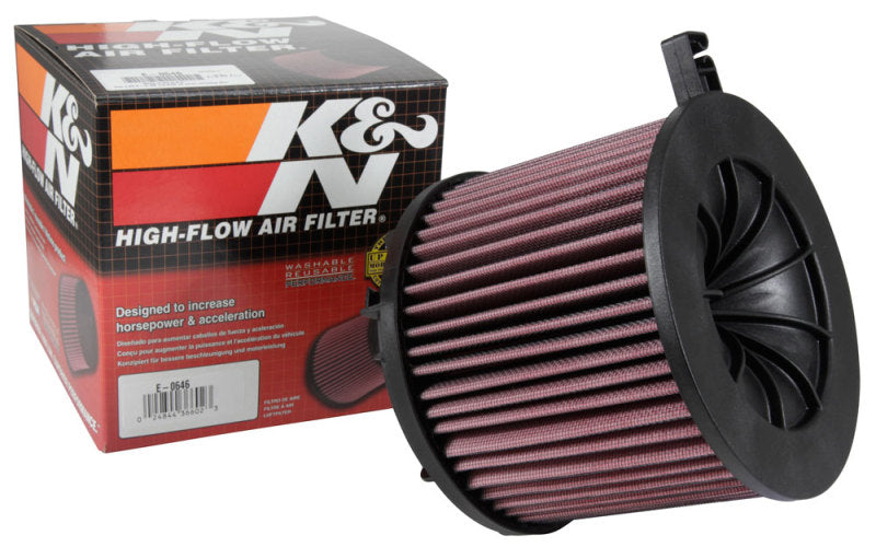 K&N Engineering E-0646 - KNNE-0646 - K&N 15-18 Audi A4 L4-1.4L 18-20 A5/RS5 2021 Q5 F/I Drop In Replacement Air Filter - Shipped in Europe - Tuningsupply.com
