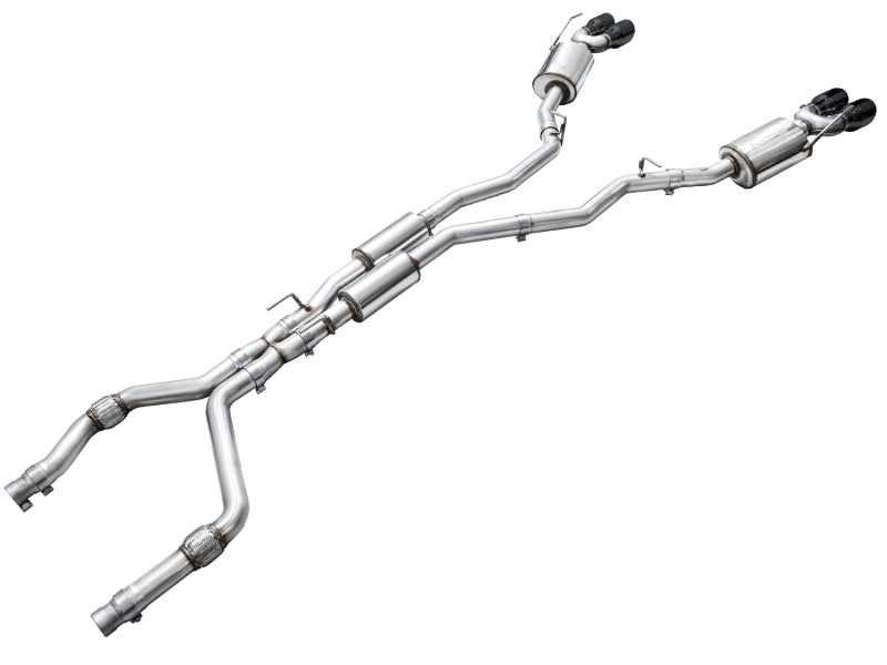 AWE Tuning 3015-43625 - AWE3015-43625 - AWE Tuning 2020+ Ford Explorer ST Touring Edition Exhaust w/ Diamond Black Tips - Shipped in Europe - Tuningsupply.com