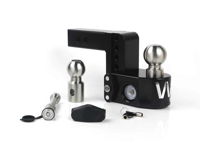 Weigh Safe WS4-2-KA-CER-BLA - WEIWS4-2-KA-CER-BLA - Weigh Safe 4in Drop Hitch w/Built-in Scale & 2in Shank (8K/12.5K GTWR) w/WS05 - Black Cerakote - Shipped in Europe - Tuningsupply.com