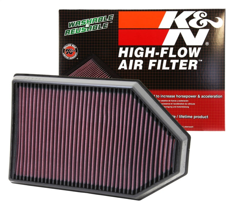 K&N Engineering 33-2460 - KNN33-2460 - K&N Replacement Air Filter for 11 Chrysler 300/300C / Challenger 3.6L/5.7L/6.4L / Charger 3.6L/5.7L - Shipped in Europe - Tuningsupply.com