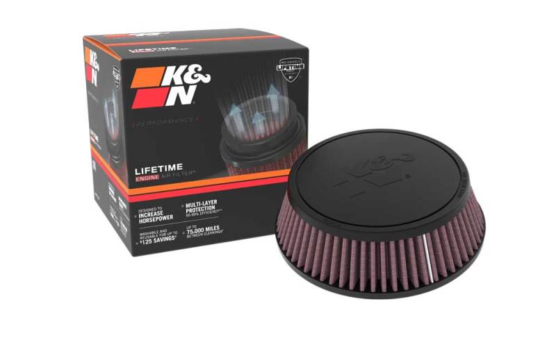 K&N Engineering RU-4480 - KNNRU-4480 - K&N Universal Rubber Filter 0.75in FLG 4.0625in OD 2.1875in Height - Shipped in Europe - Tuningsupply.com