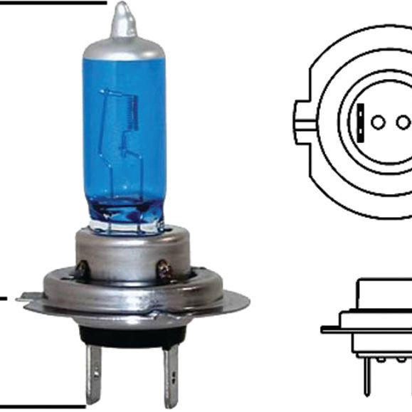 Hella LAH71070307 - HELLAH71070307 - Hella Optilux H7 100W XB Extreme Blue Bulbs (Pair) - Shipped in Europe - Tuningsupply.com
