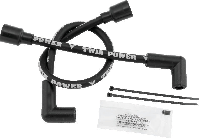 TwinPower 110117 - TWP110117 - Twin Power 65-79 FL FX 89-99 Softail 91-98 Dyna 65-85 XL Black Ignition Wire Set - Shipped in Europe - Tuningsupply.com