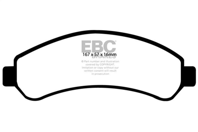 EBC DP61256 - EBCDP61256 - EBC 98-05 Chevrolet Blazer 4.3 2WD Greenstuff Front Brake Pads - Shipped in Europe - Tuningsupply.com