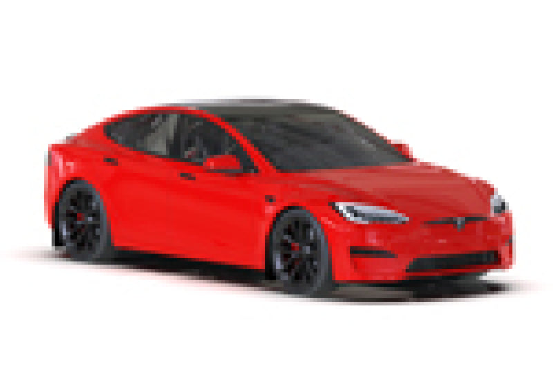 Rally Armor MF101-UR-BLK-WH - RALMF101-UR-BLK-WH - Rally Armor 21-26 Tesla Model S / S Plaid Black UR Mud Flap w/White Logo - Shipped in Europe - Tuningsupply.com