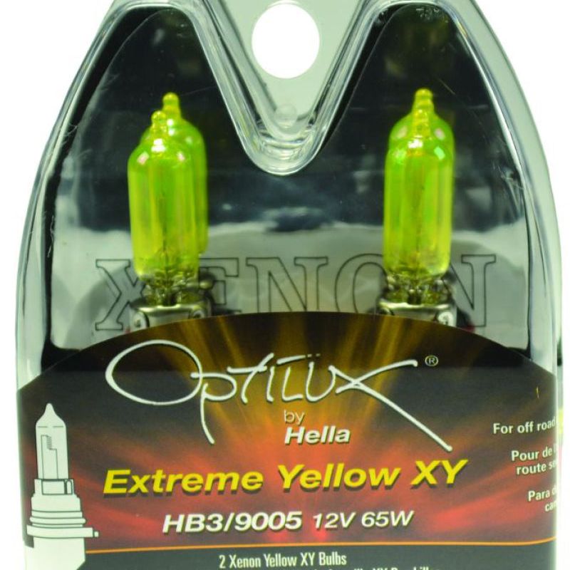 Hella LAH71070582 - HELLAH71070582 - Hella Optilux HB3 9005 12V/65W XY Xenon Yellow Bulb - Shipped in Europe - Tuningsupply.com
