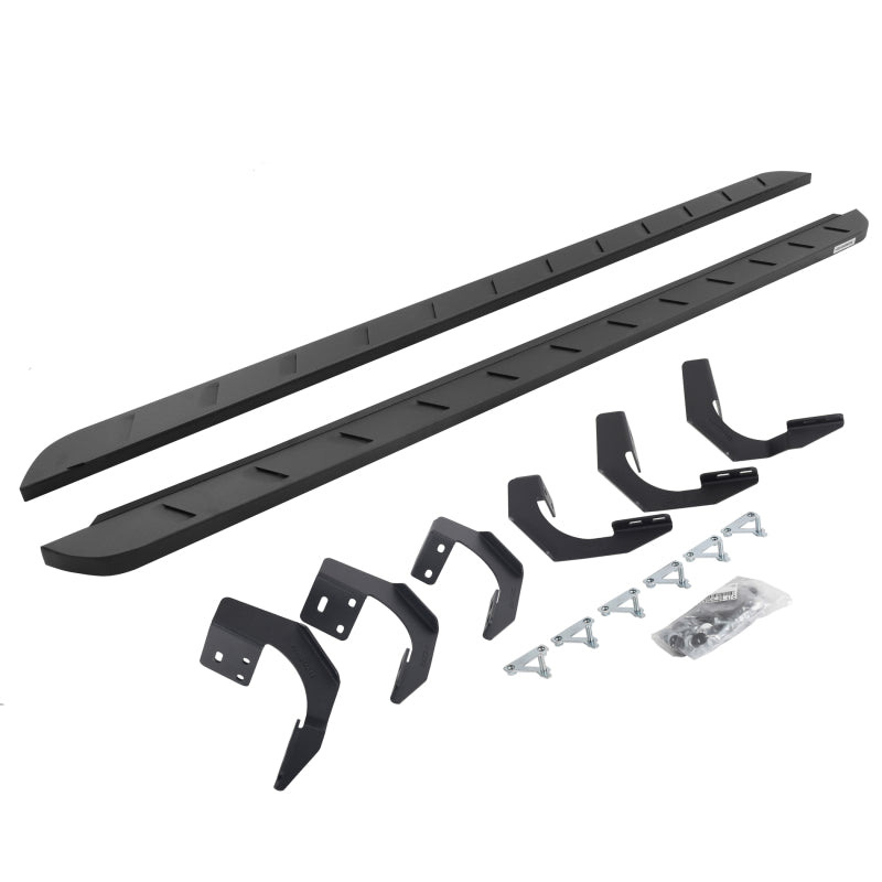 Go Rhino 63430687SPC - GOR63430687SPC - Go Rhino 19-22 Ram 1500 CC 4DR (Not Classic) RB10 Slim Running Boards Kit (w/Brackets) - Tex. Blk - Shipped in Europe - Tuningsupply.com