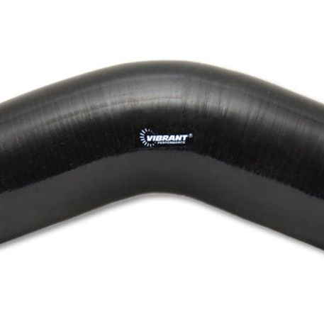 Vibrant 2755 - VIB2755 - Vibrant 4 Ply Reinforced Silicone Elbow Connector - 3.5in I.D. - 45 deg. Elbow (BLACK) - Shipped in Europe - Tuningsupply.com