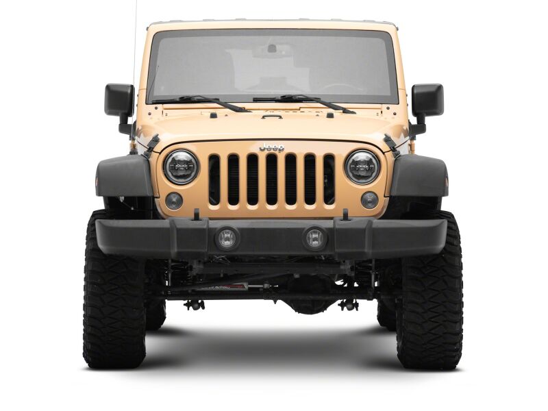 Raxiom J178741 - RAXJ178741 - Raxiom 07-18 Jeep Wrangler Axial Series 7-Inch LED Headlights w DRL/ Black Housing - Clear Lens - Shipped in Europe - Tuningsupply.com