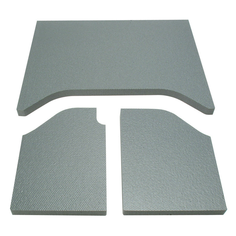 DEI 50134 - DEI50134 - DEI 07-10 Jeep Wrangler JK 2-Door Boom Mat Headliner - 3 Piece - Gray - Shipped in Europe - Tuningsupply.com