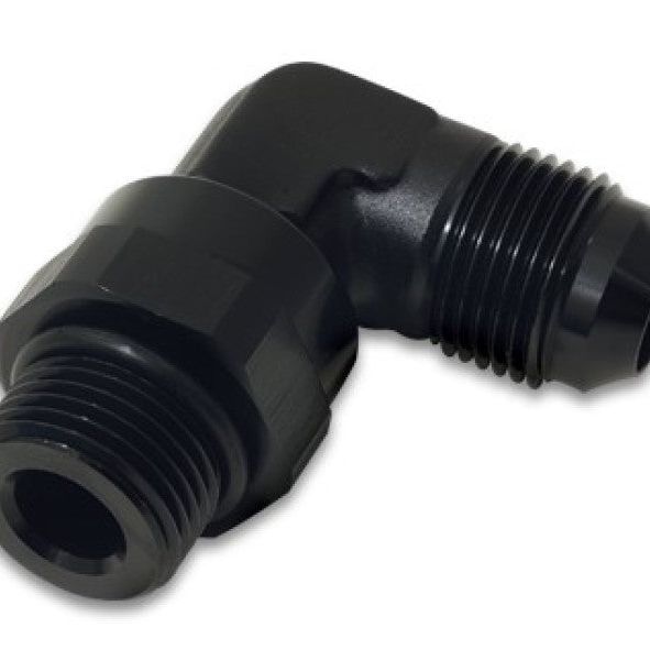 Vibrant 16970 - VIB16970 - Vibrant -12AN Male Flare to Male -12AN ORB Swivel 90 Degree Adapter Fitting - Anodized Black - Shipped in Europe - Tuningsupply.com